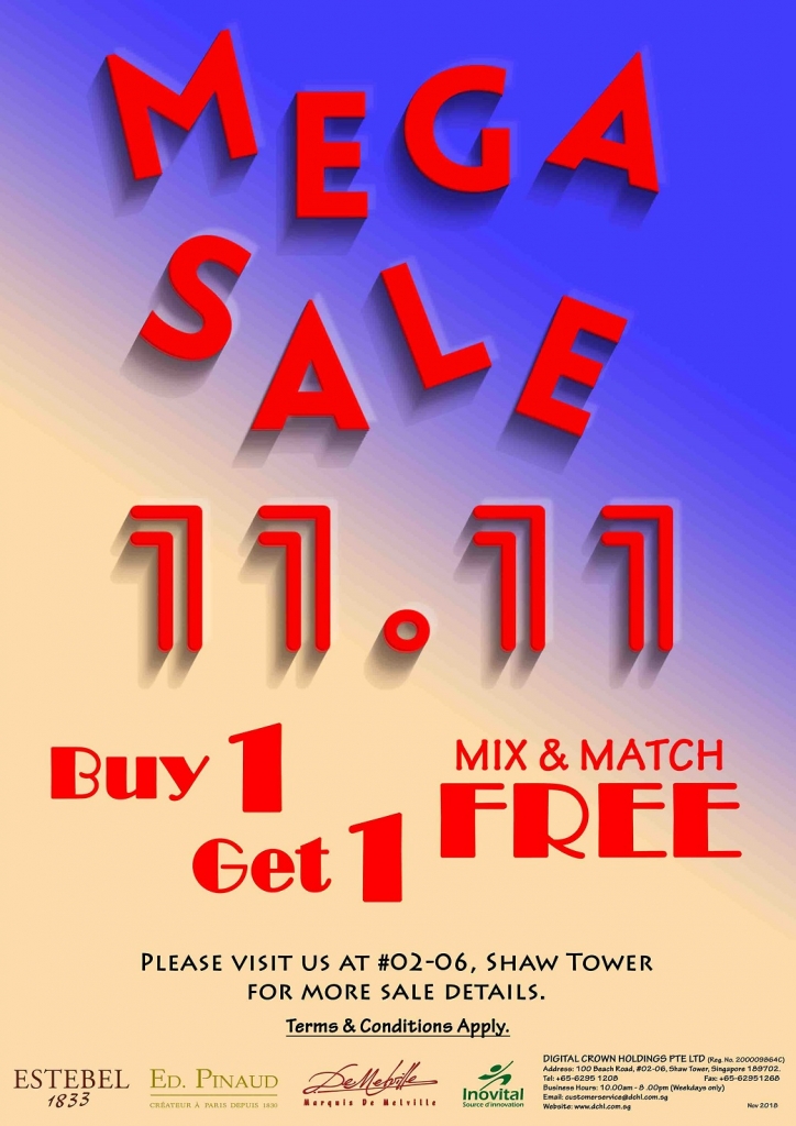 1. 11.11 Mega Sale