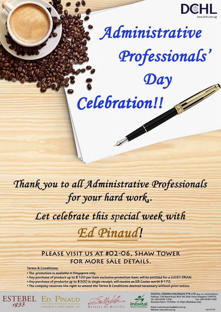 1.Administrative Professionals' Day