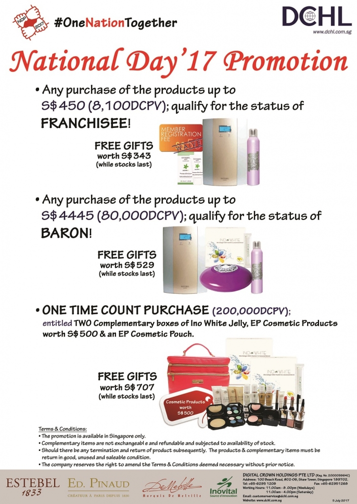 2. August Promotion - Count & Baron, Franchisee Stock