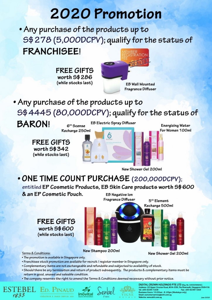 2. June'20s Promotion - Count & Baron, Franchisee Stock