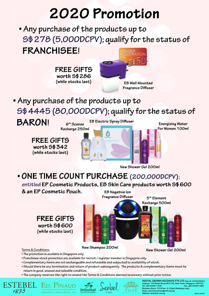 2. Mar'20s Promotion - Count & Baron, Franchisee Stock