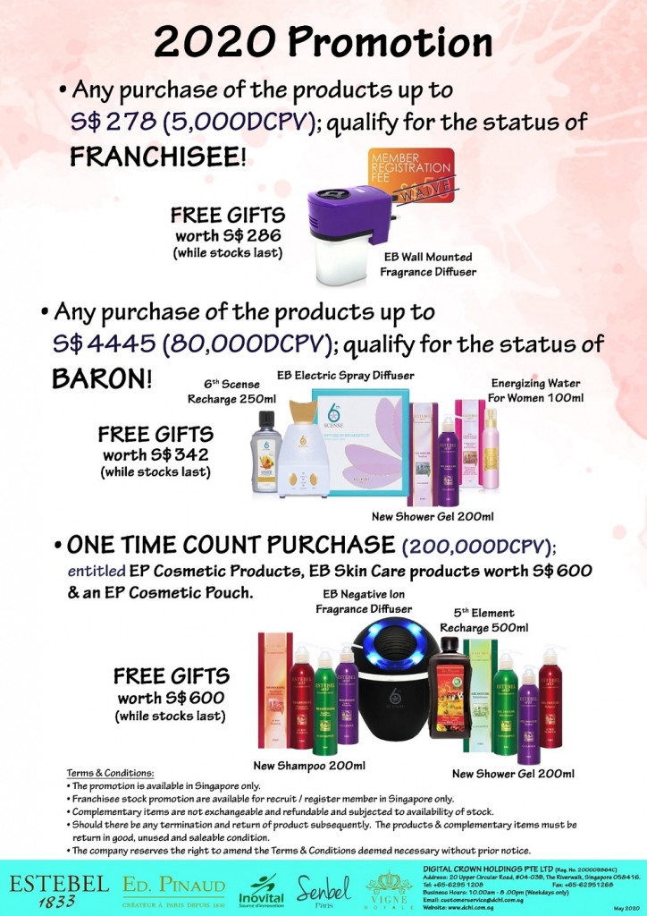 2. May'20s Promotion - Count & Baron, Franchisee Stock