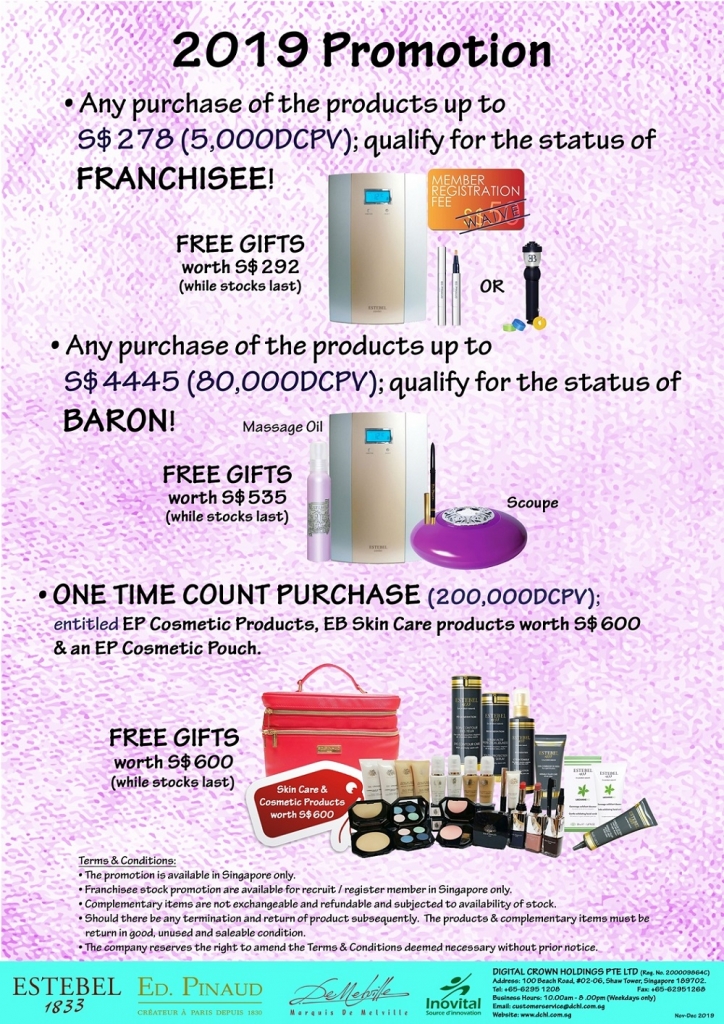 2. Nov-Dec's Promotion - Count & Baron, Franchisee Stock