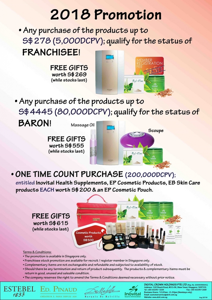 2.Aug's Promotion - Count & Baron, Franchisee Stock