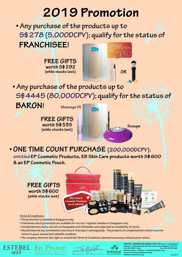 2.May's Promotion - Count & Baron, Franchisee Stock