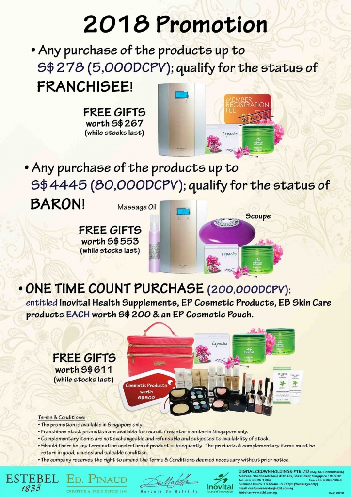 2.Sept's Promotion - Count & Baron, Franchisee Stock