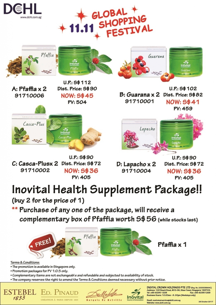 3. Inovital Promotion Packages