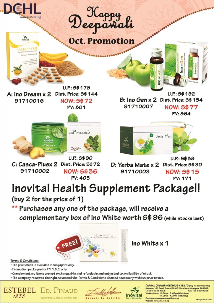 4. Inovital Promotion Packages