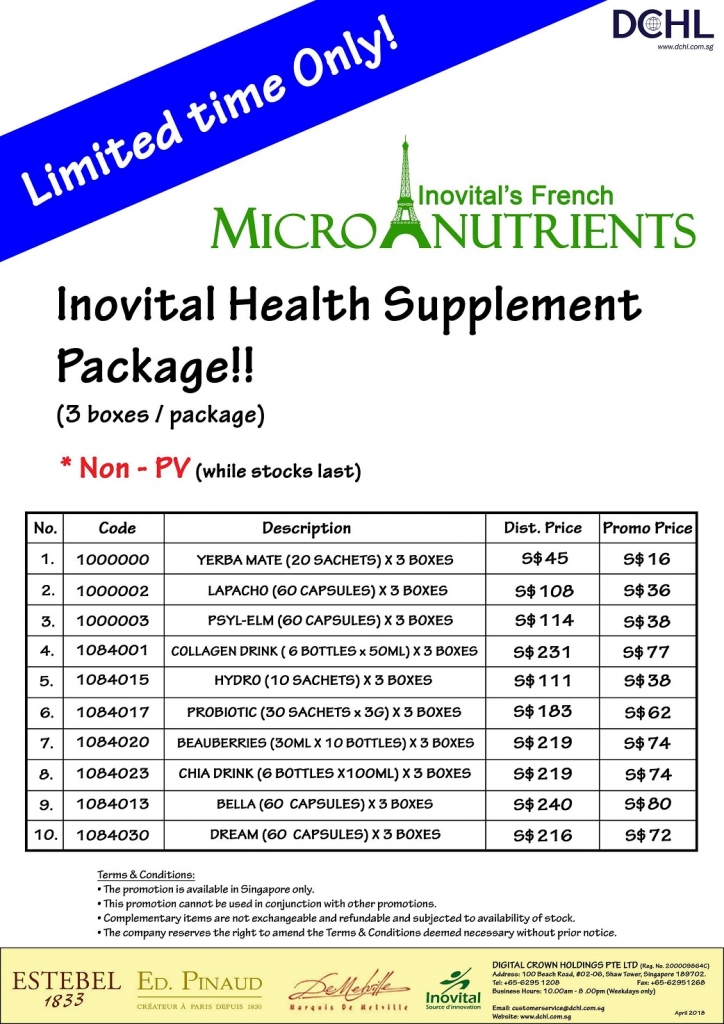 4.Inovital Packages