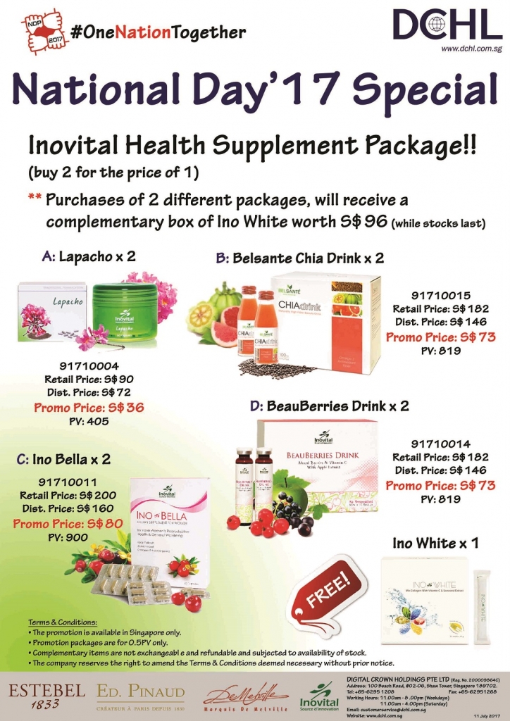 5. Inovital Promotion Packages