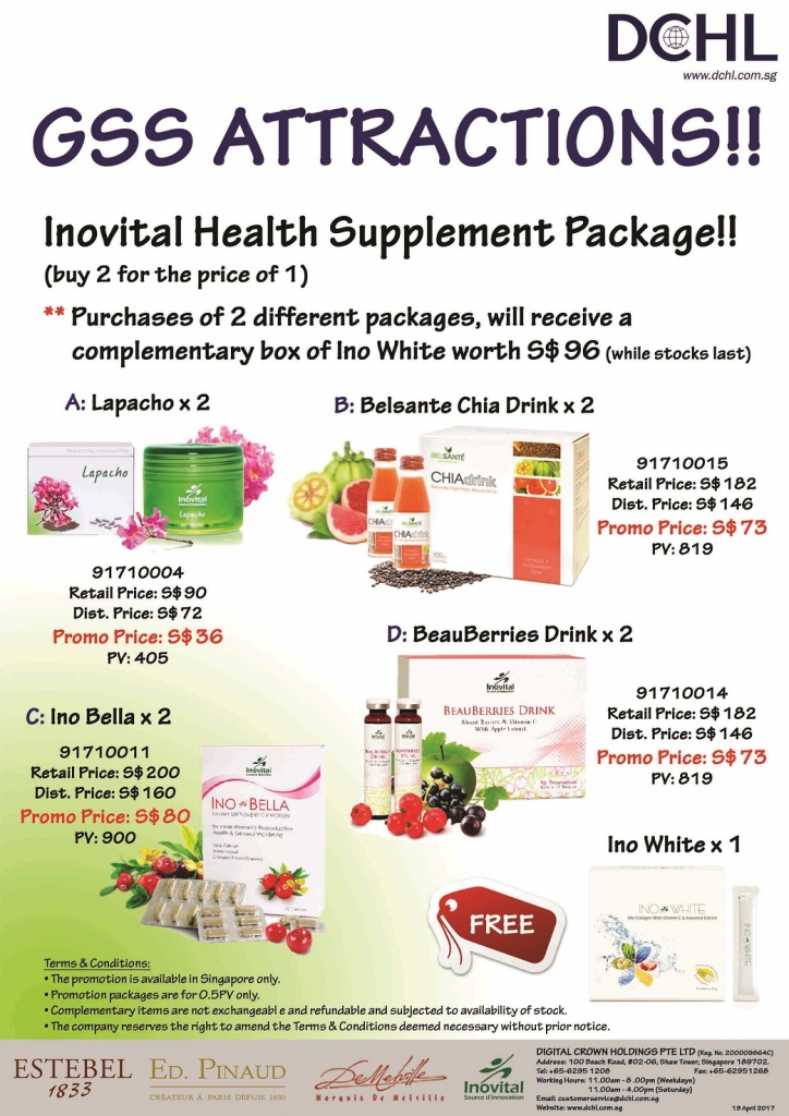 Inovital Promotion Packages