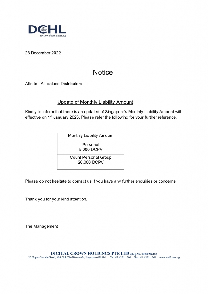 Notice - Update of Monthly Liability Amount_page-0001