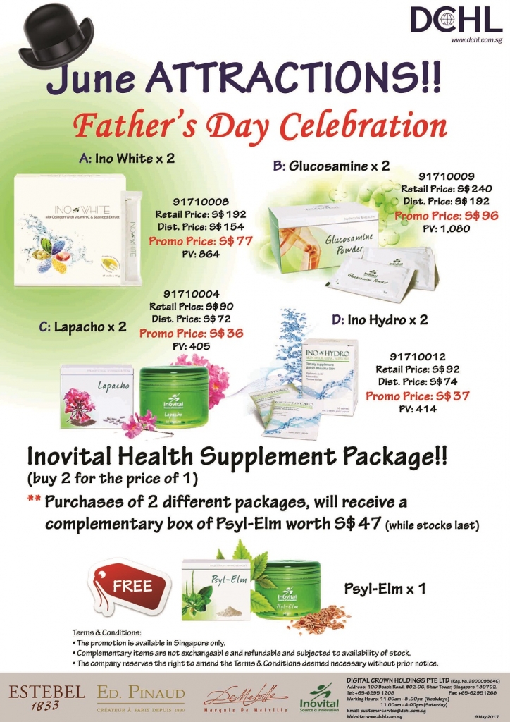 3Inovital Promotion Packages